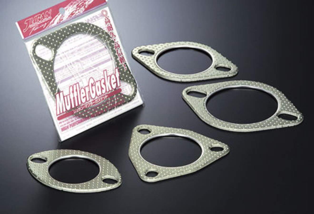 パーツ yh ゆうパケット350】JURAN マフラーガスケット 43Φ 楕円【352545